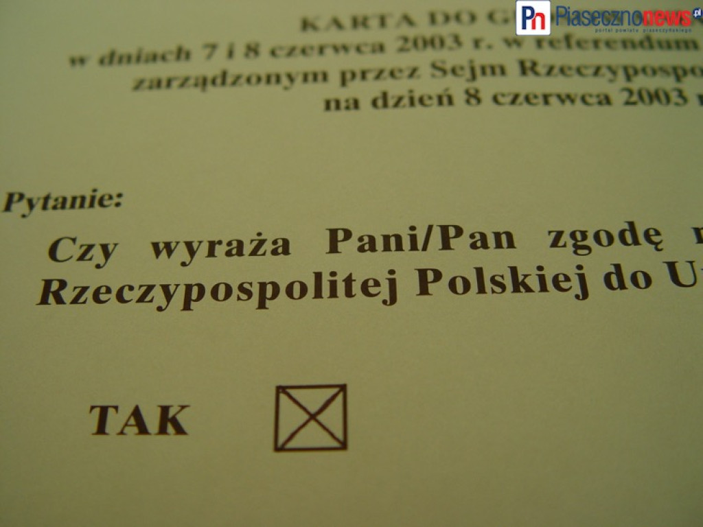 ROK 2003: Referendum unijne w Piasecznie