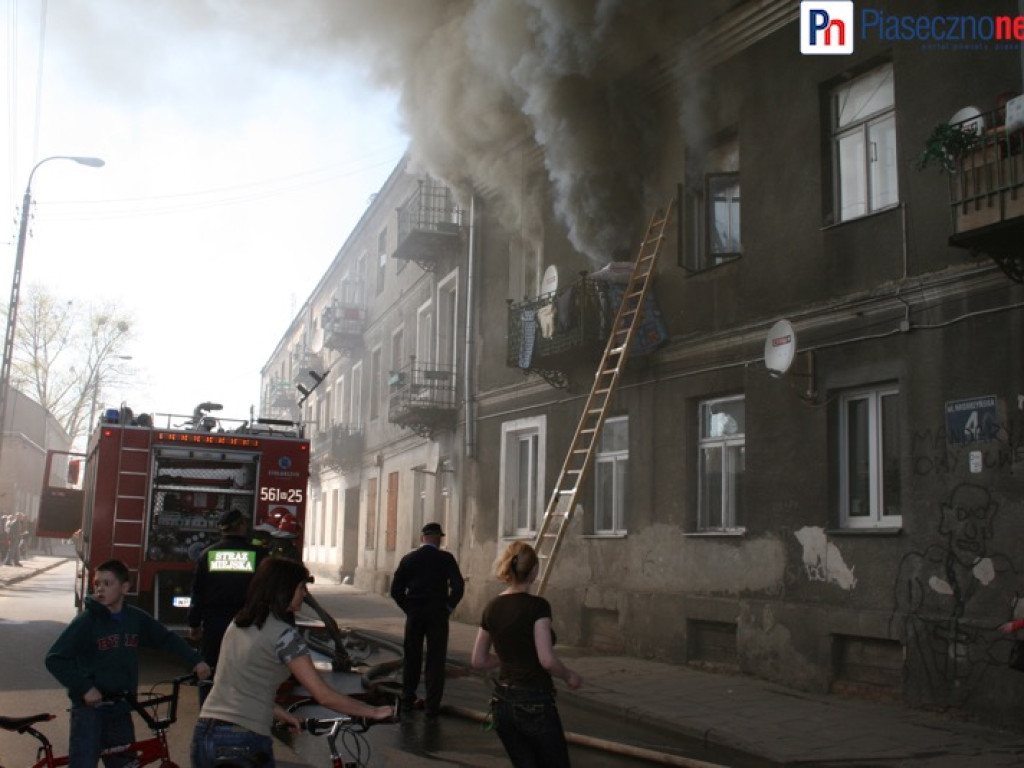 ROK 2008: Pożar na ulicy Nadarzyńskiej