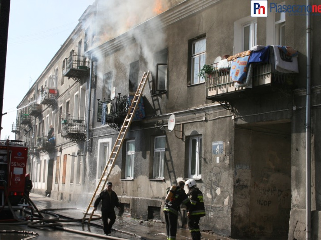 ROK 2008: Pożar na ulicy Nadarzyńskiej
