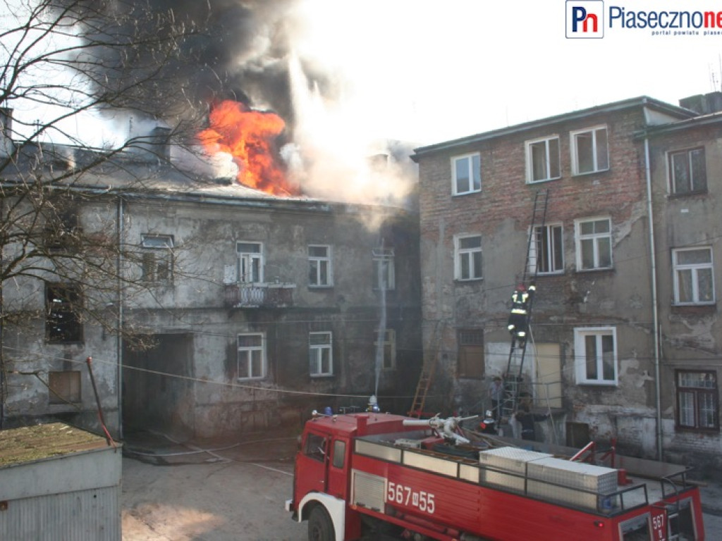 ROK 2008: Pożar na ulicy Nadarzyńskiej