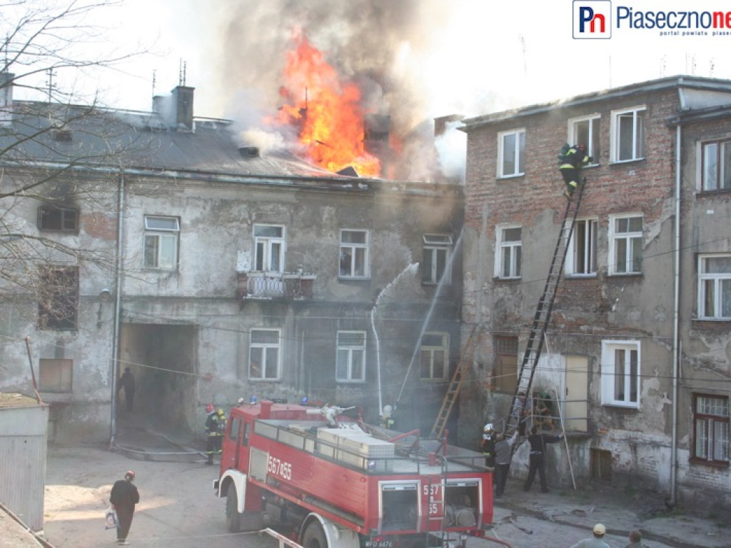 ROK 2008: Pożar na ulicy Nadarzyńskiej