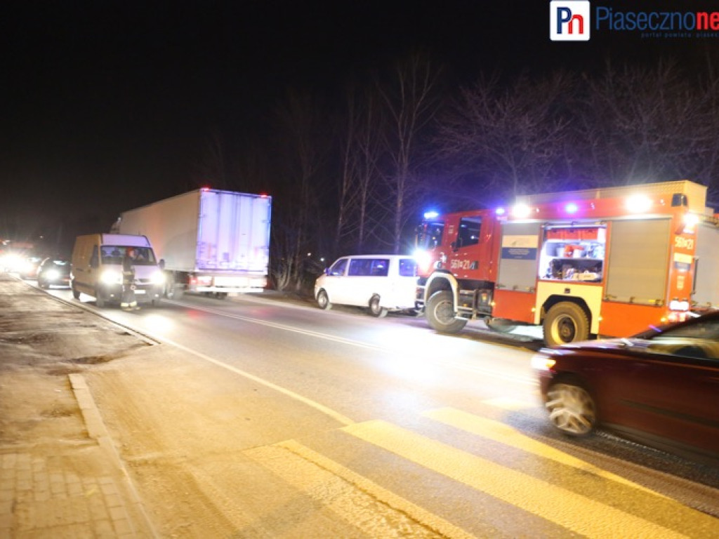 Wypadek na obwodnicy Piaseczna. Ruch wahadłowy