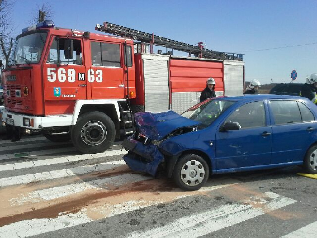 Wypadek na drodze krajowej w Czaplinku