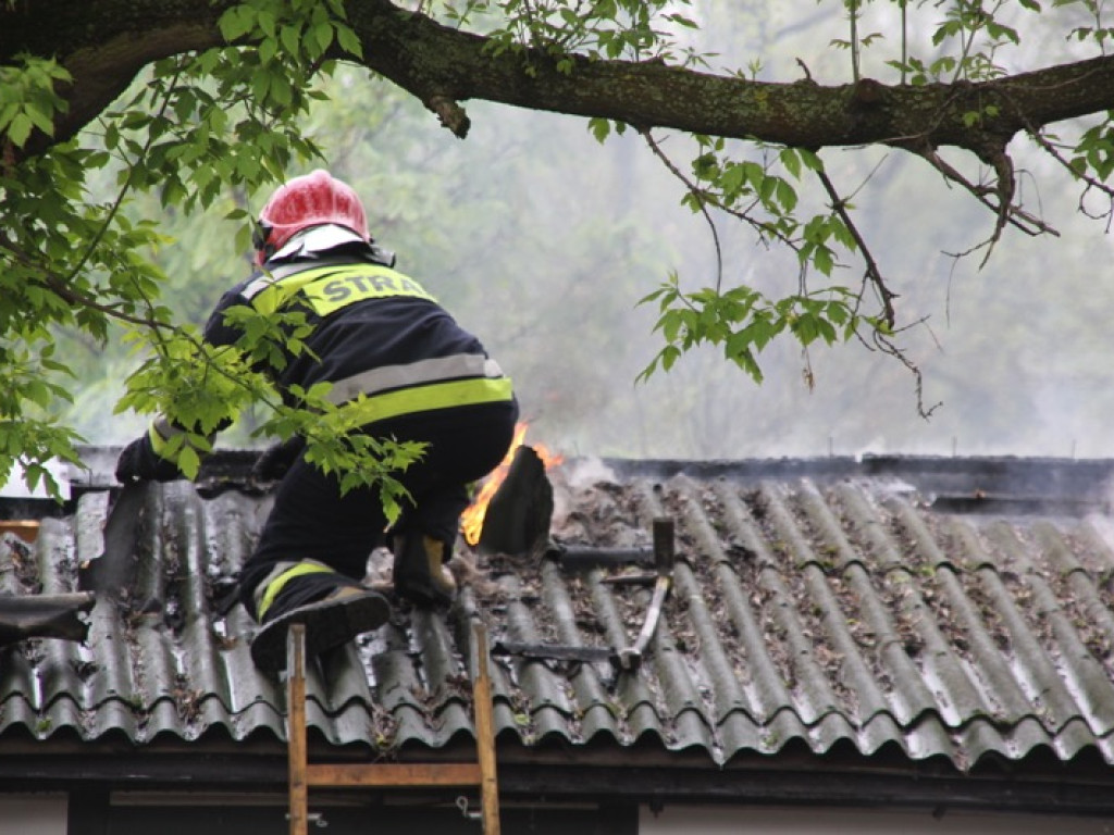 Pożar przy ul. Kołobrzeskiej