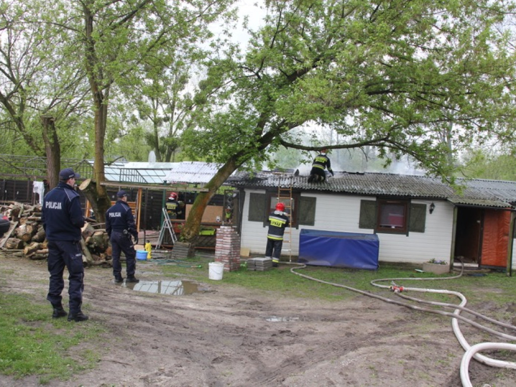 Pożar przy ul. Kołobrzeskiej