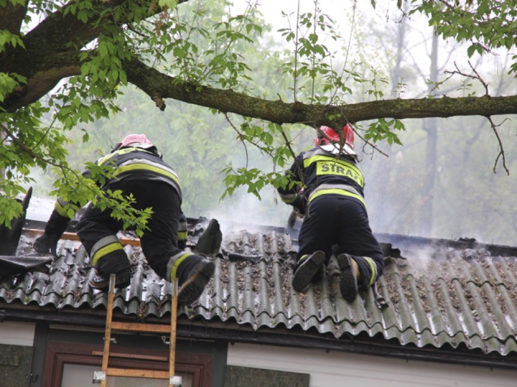 Pożar przy ul. Kołobrzeskiej