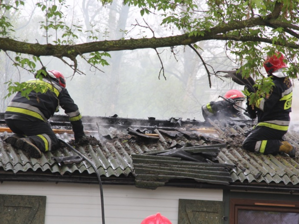 Pożar przy ul. Kołobrzeskiej