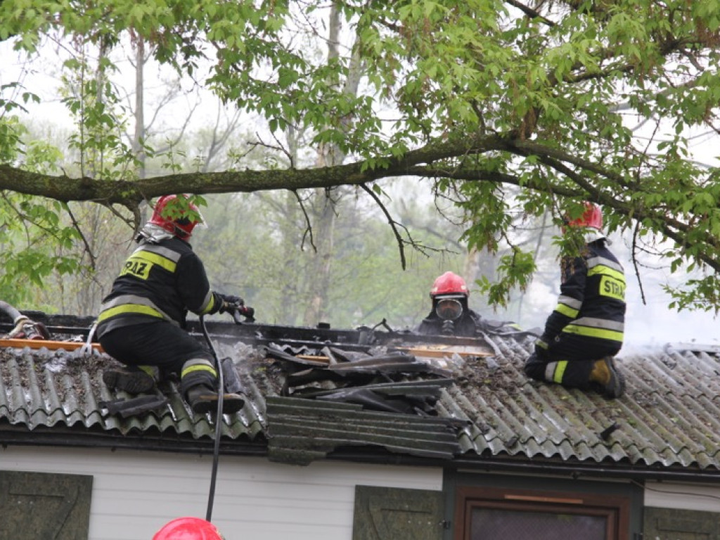 Pożar przy ul. Kołobrzeskiej