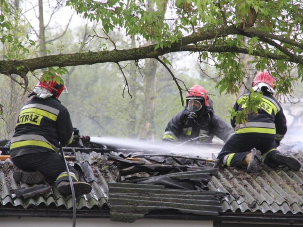 Pożar przy ul. Kołobrzeskiej
