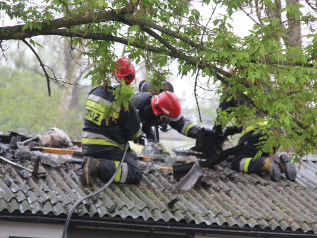 Pożar przy ul. Kołobrzeskiej