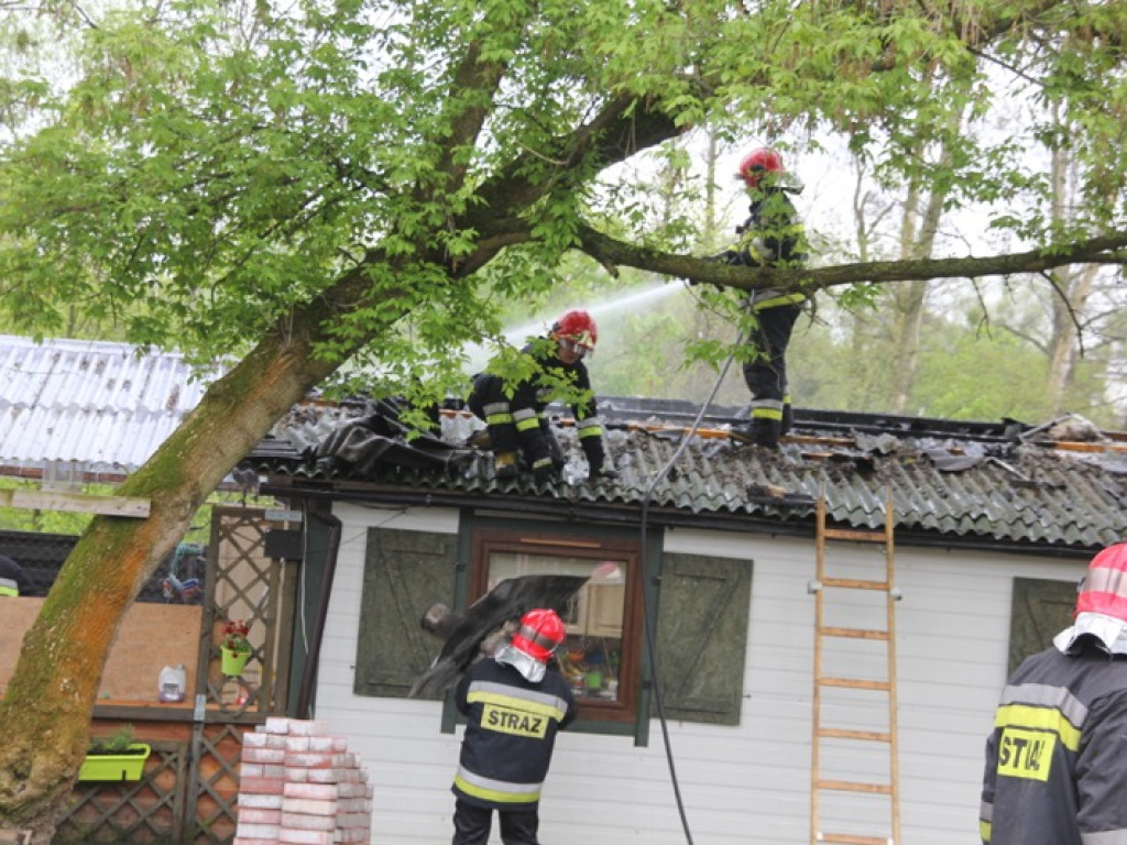 Pożar przy ul. Kołobrzeskiej