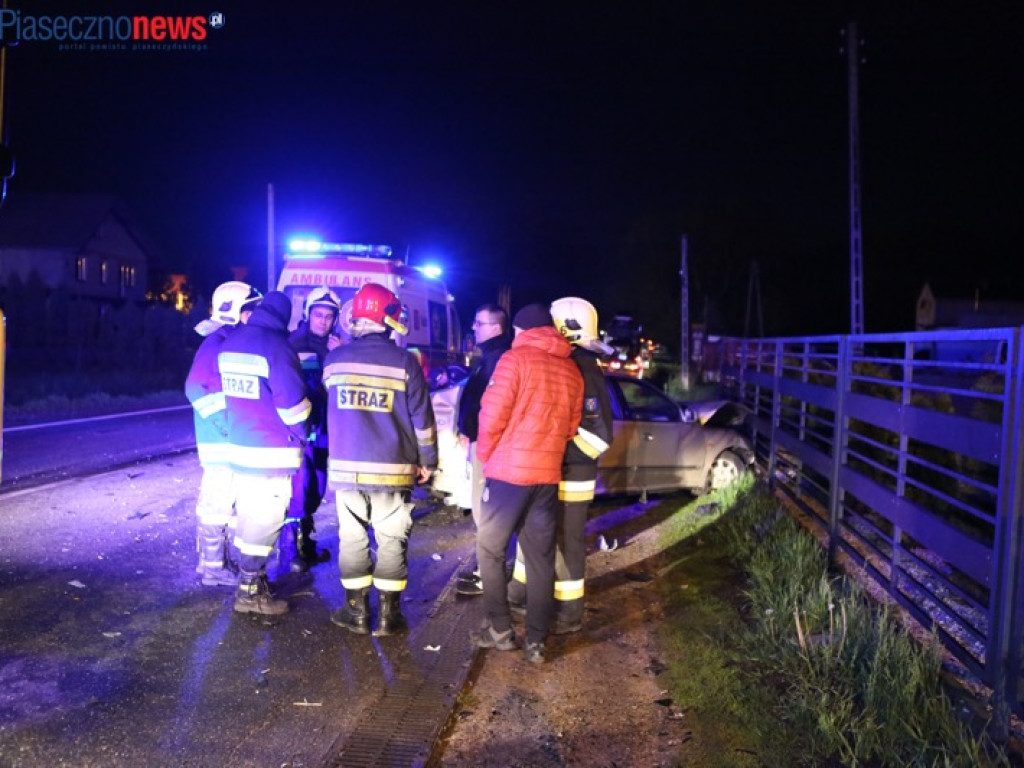 Wypadek na krajowej 50. Ruch wahadłowy