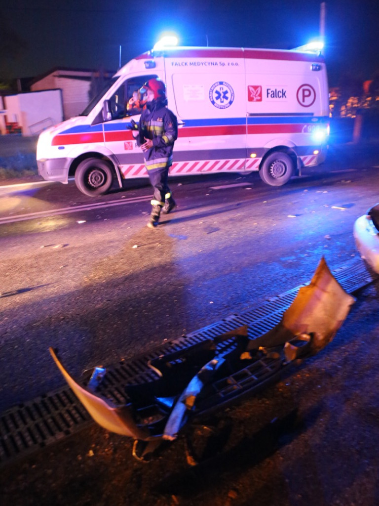 Wypadek na krajowej 50. Ruch wahadłowy