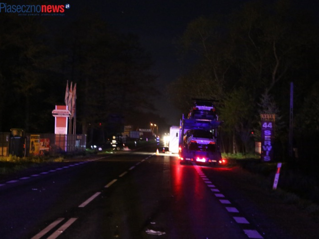 Wypadek na krajowej 50. Ruch wahadłowy