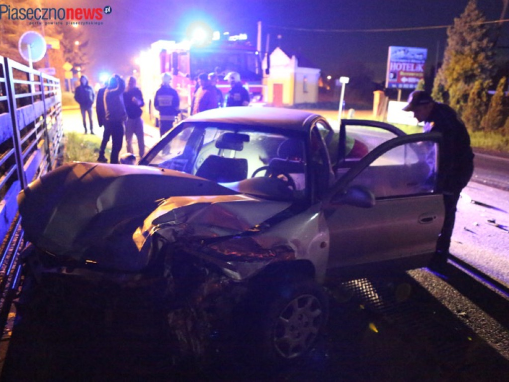 Wypadek na krajowej 50. Ruch wahadłowy