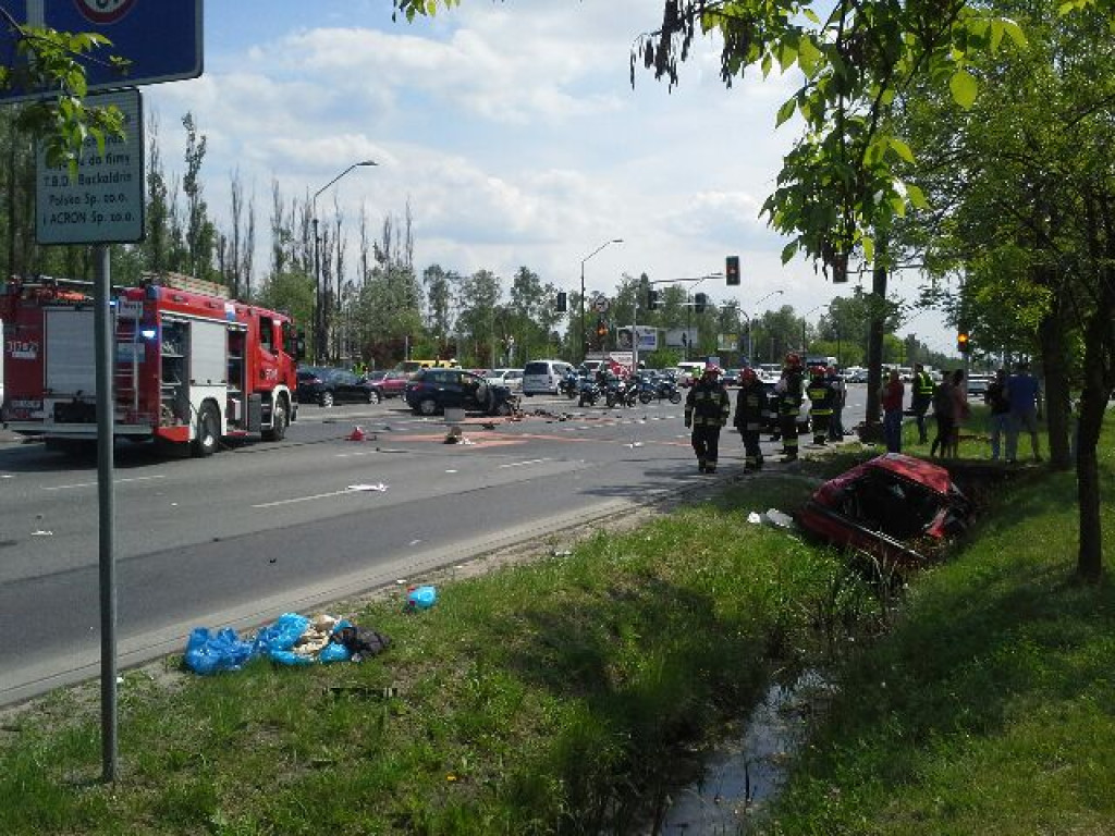 Wypadek! Poważne utrudnienia w ruchu na ulicy Puławskiej!