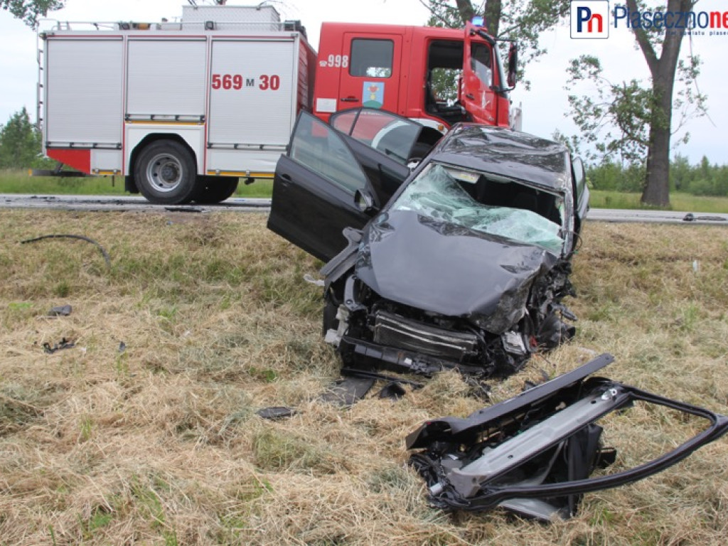 Droga krajowa nr 50 zablokowana. Dla tirów jeszcze przez wiele godzin