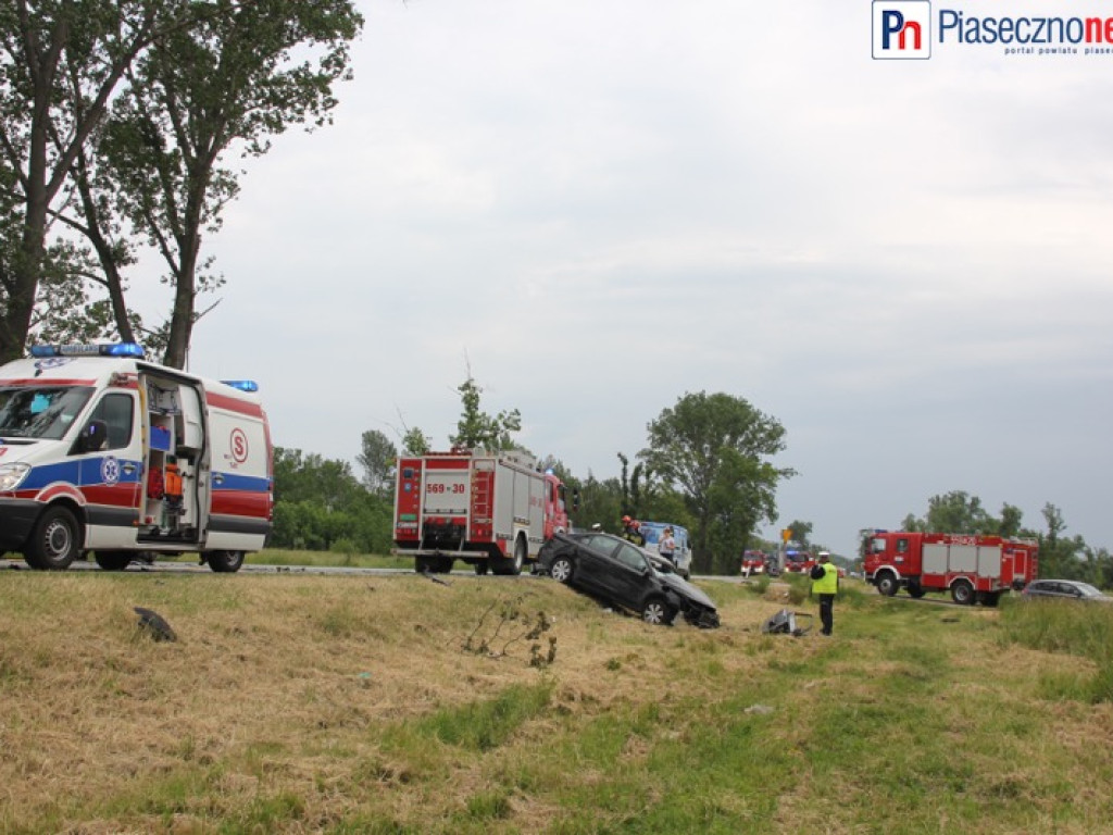 Droga krajowa nr 50 zablokowana. Dla tirów jeszcze przez wiele godzin