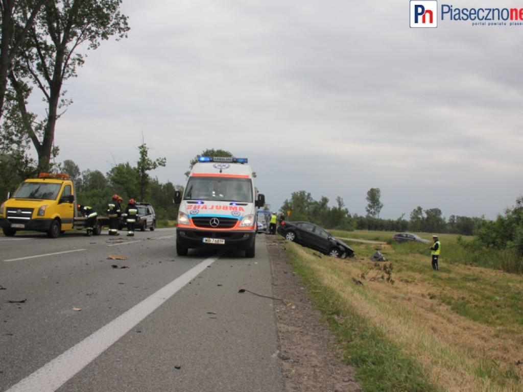 Droga krajowa nr 50 zablokowana. Dla tirów jeszcze przez wiele godzin