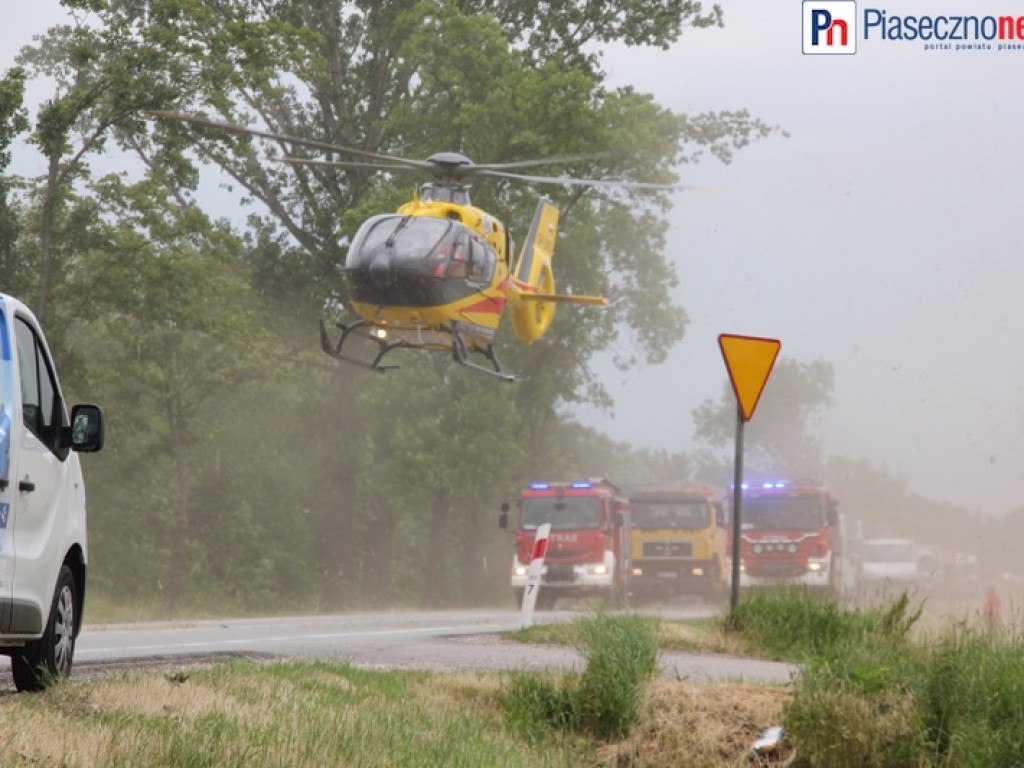 Droga krajowa nr 50 zablokowana. Dla tirów jeszcze przez wiele godzin