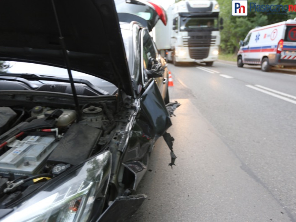 Wypadek w Żabieńcu. Utrudnienia w ruchu