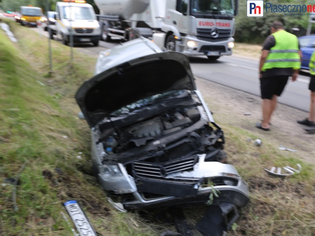 Wypadek w Żabieńcu. Utrudnienia w ruchu