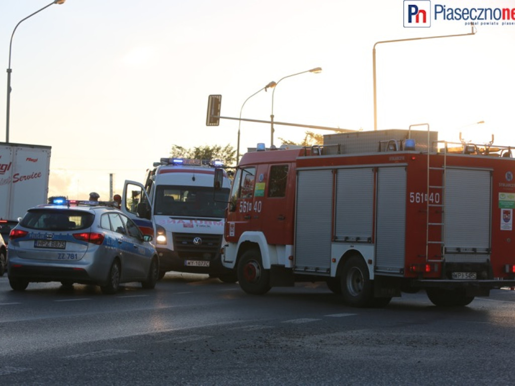 Wypadek na skrzyżowaniu Puławskiej z Okulickiego