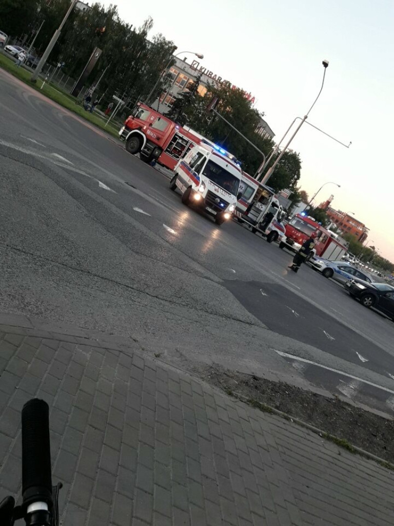 Wypadek na skrzyżowaniu Puławskiej z Okulickiego