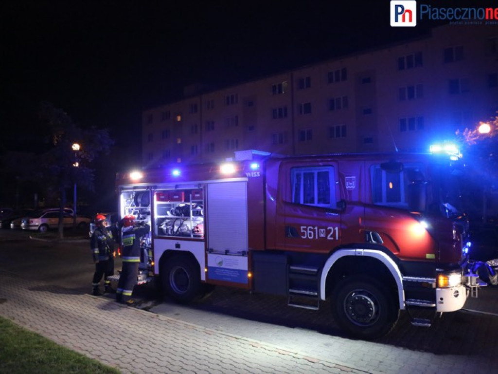 Nocna akcja strażaków!