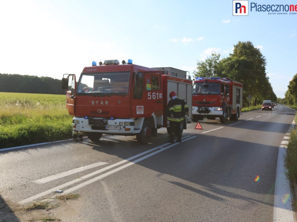 Wypadek na drodze 724! Droga częściowo zablokowana [AKTUALIZACJA]