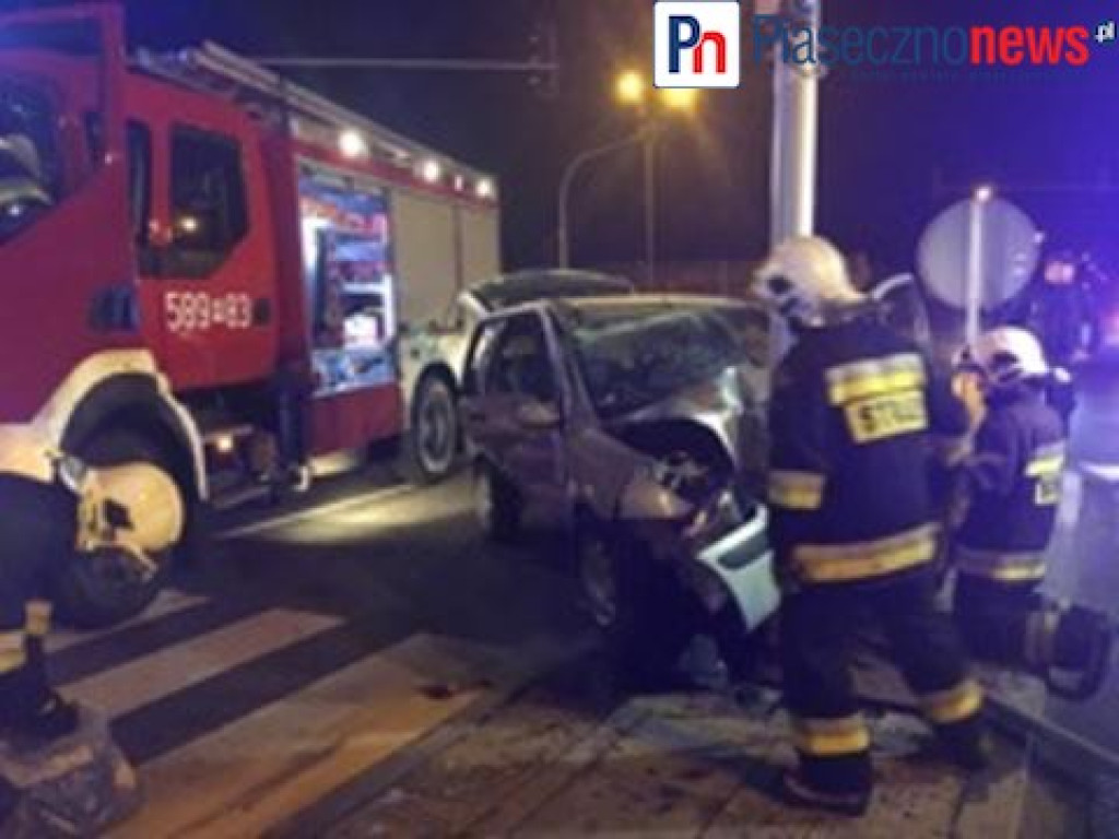 Wypadek w Magdalence! Z Krakowskiej nie skręcicie do Piaseczna