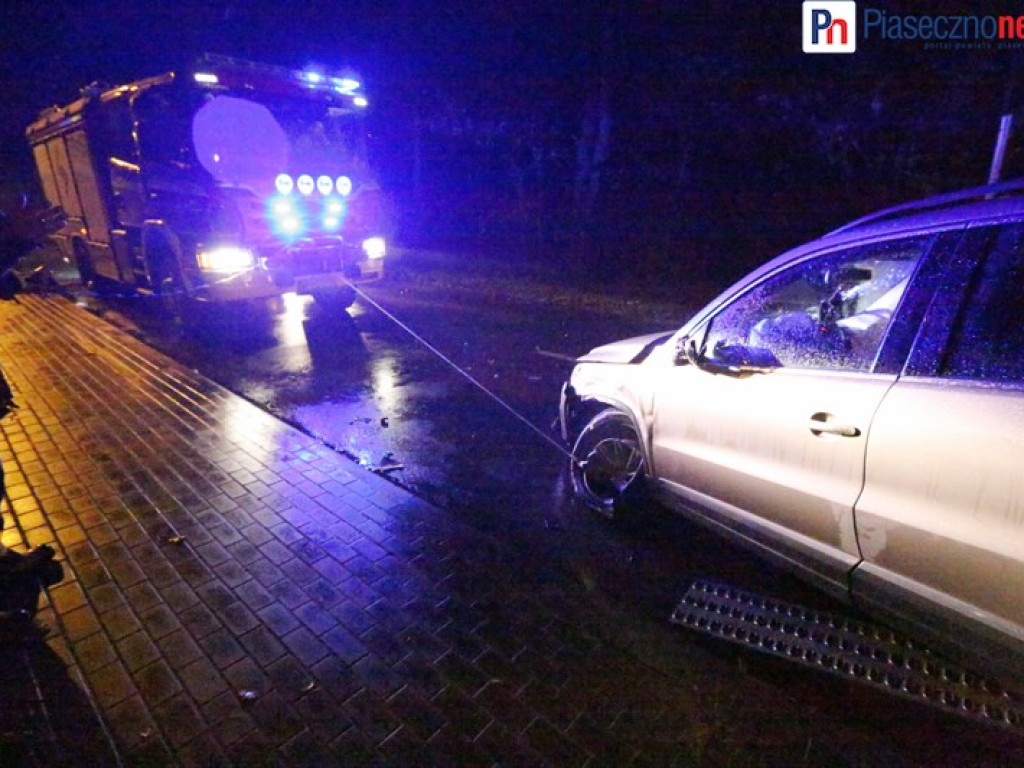 Karambol w Głoskowie. Droga zamknięta