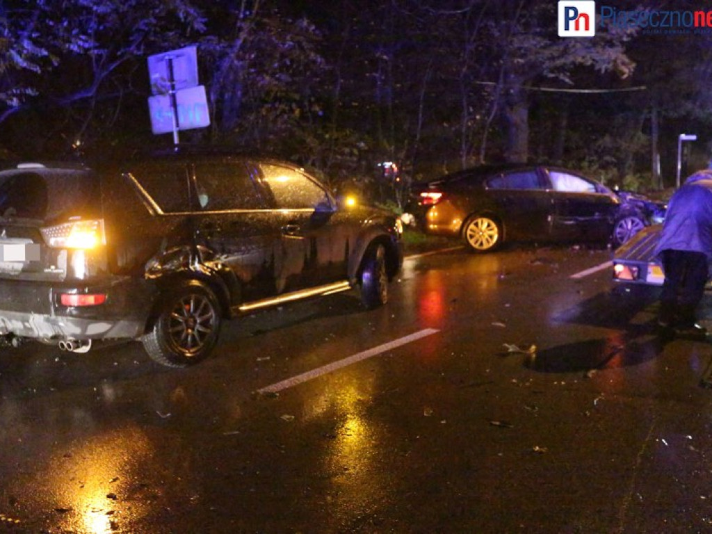 Karambol w Głoskowie. Droga zamknięta