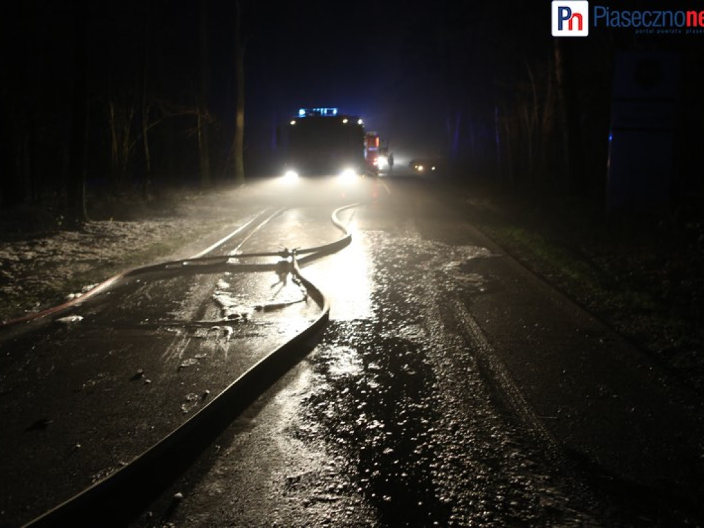 Autobus stanął w ogniu!