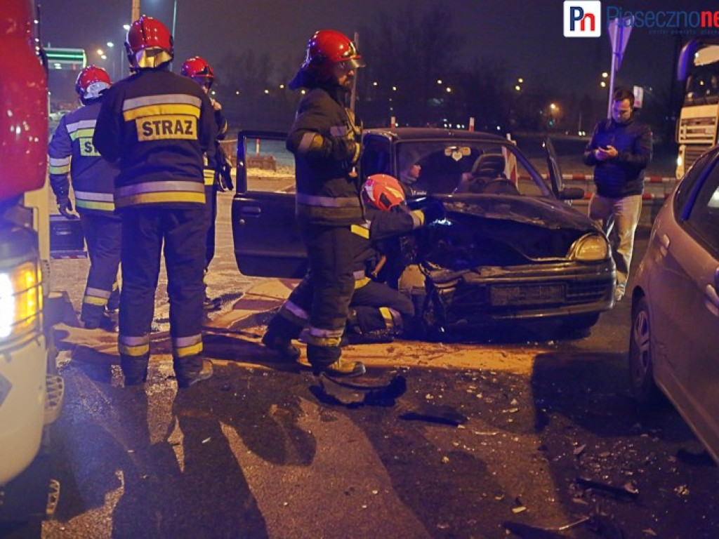 Wypadek na skrzyżowaniu Wojska Polskiego z Okulickiego