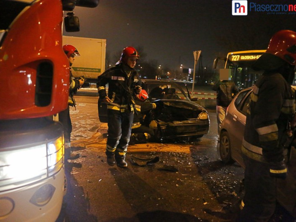 Wypadek na skrzyżowaniu Wojska Polskiego z Okulickiego
