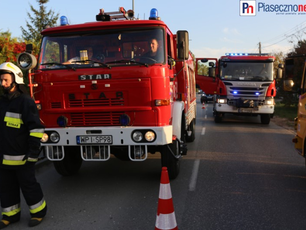 Wypadek w Bobrowcu! Mazowiecka zablokowana