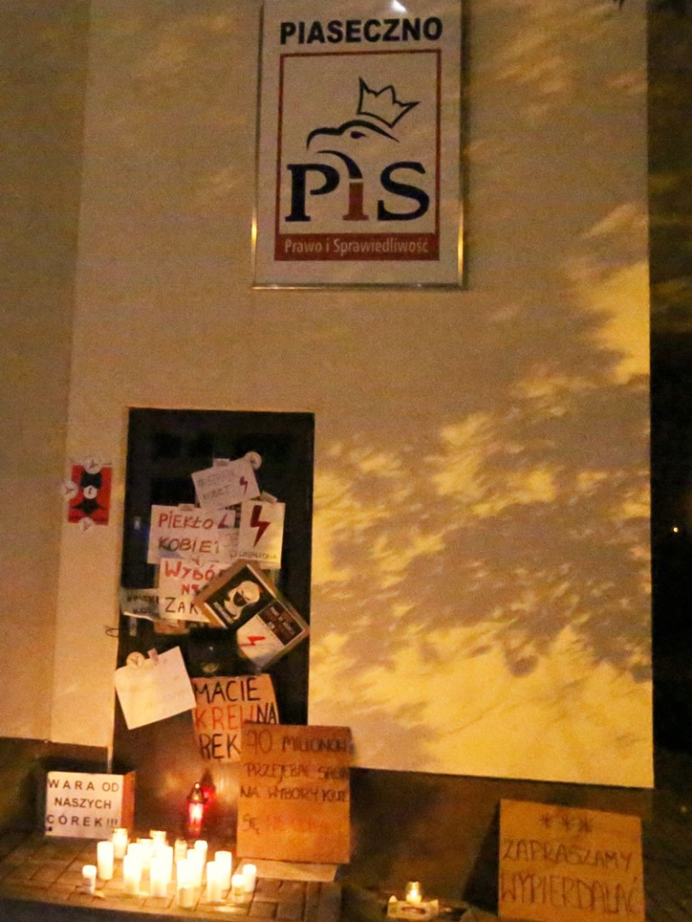 Antypisowska demonstracja przeszła ulicami Piaseczna [FILM]