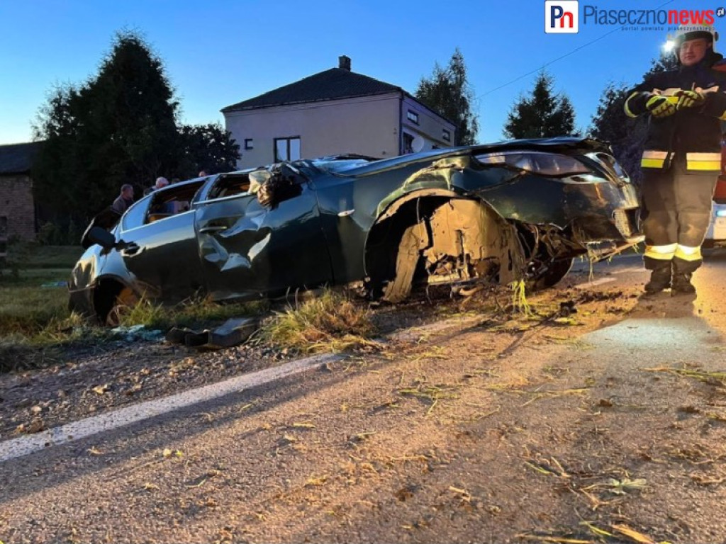 Policjanci na tropie tajemnicy dachującego bmw