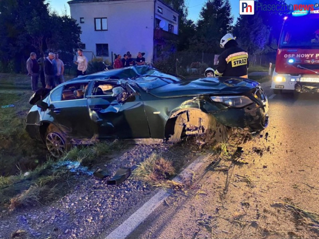 Policjanci na tropie tajemnicy dachującego bmw