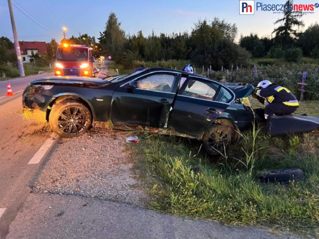 Policjanci na tropie tajemnicy dachującego bmw