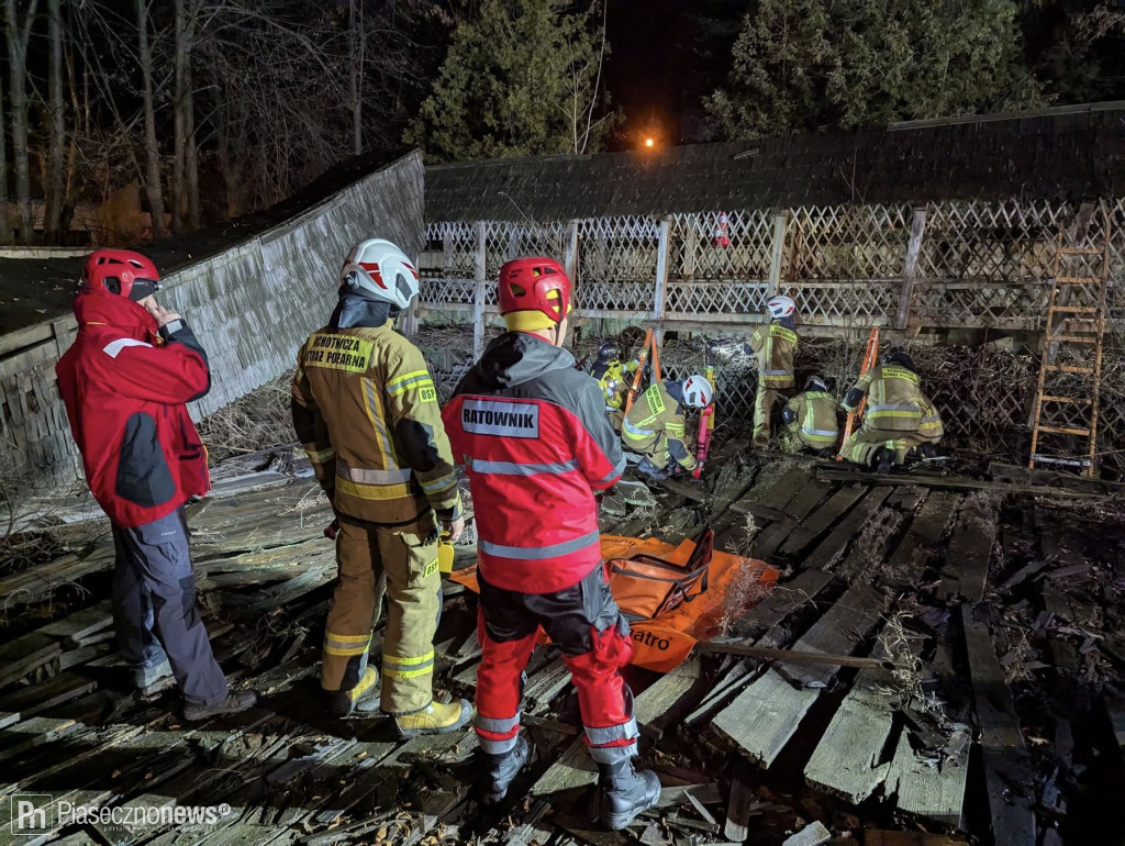 Nocne ćwiczenia strażaków