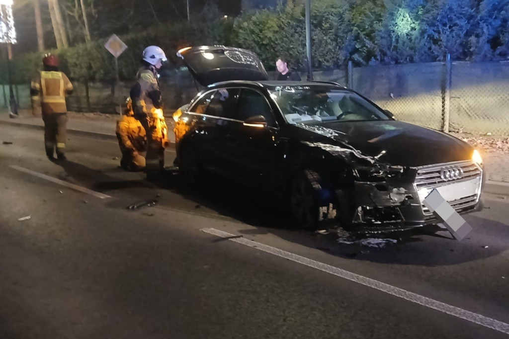 Zderzenie dwóch audi