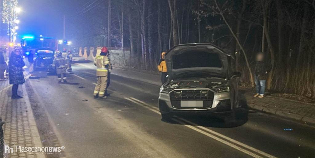 Zderzenie dwóch audi