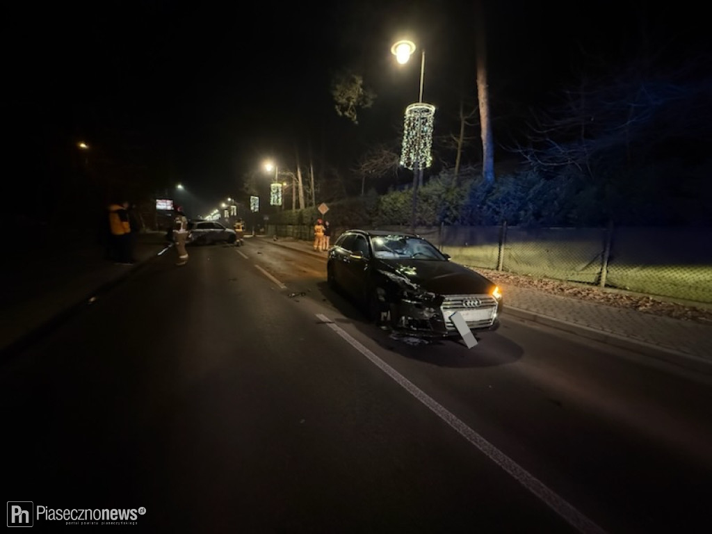 Zderzenie dwóch audi