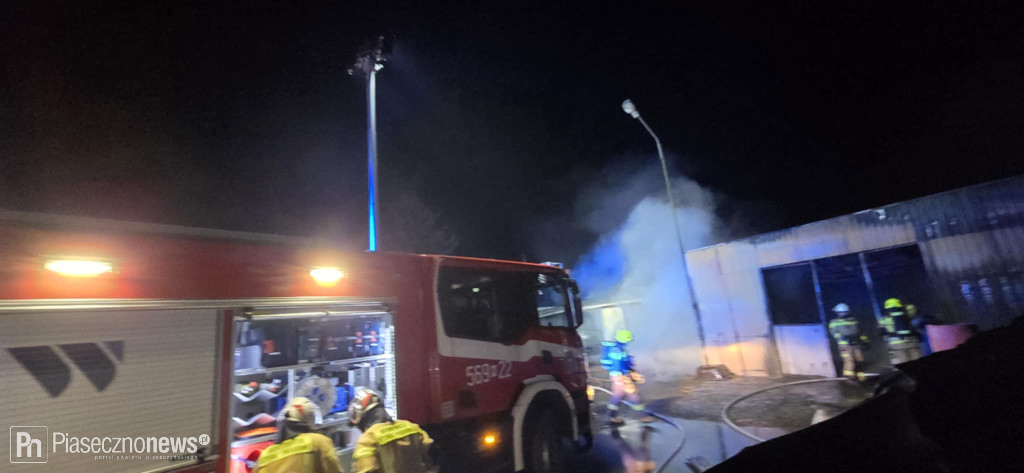 Pożar stadniny w Kępie Oborskiej