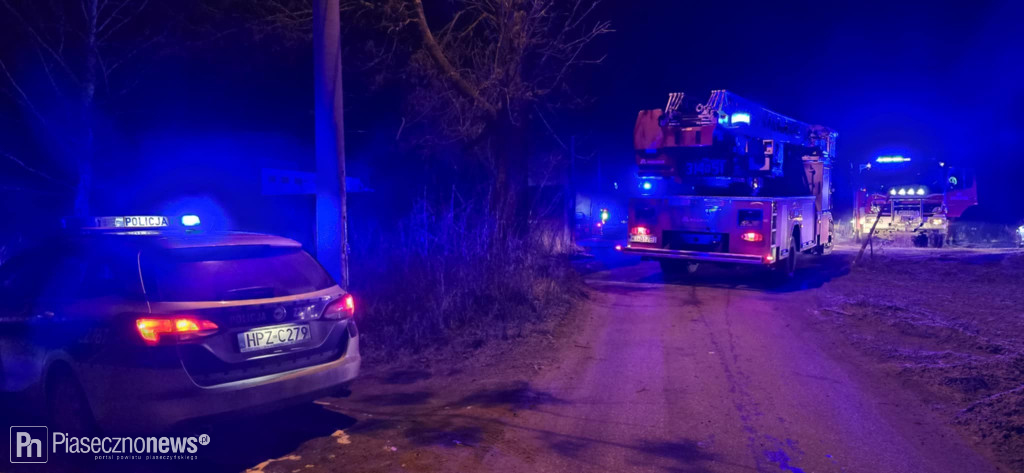 Pożar stadniny w Kępie Oborskiej