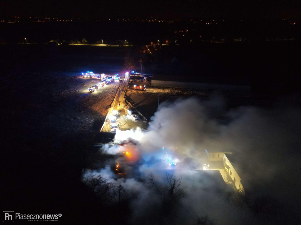 Pożar stadniny w Kępie Oborskiej