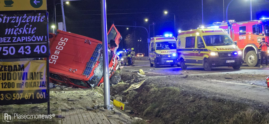 Śmiertelne zderzenie z wozem stażackim