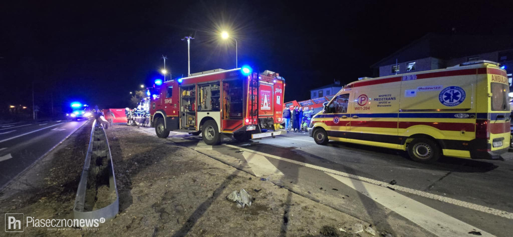 Śmiertelne zderzenie z wozem stażackim